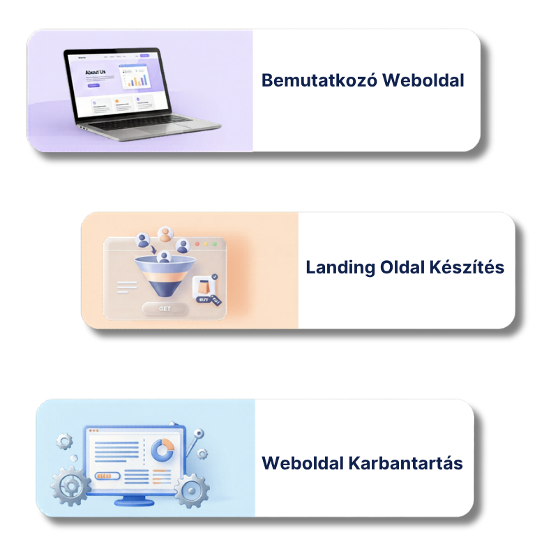Értékesítési landing page tervezés – modern, magas konverziós arányú egyoldalas weboldal látványterve a Veritas Grafikától